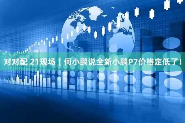 对对配 21现场｜何小鹏说全新小鹏P7价格定低了！