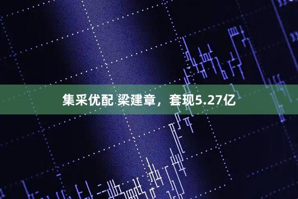 集采优配 梁建章，套现5.27亿