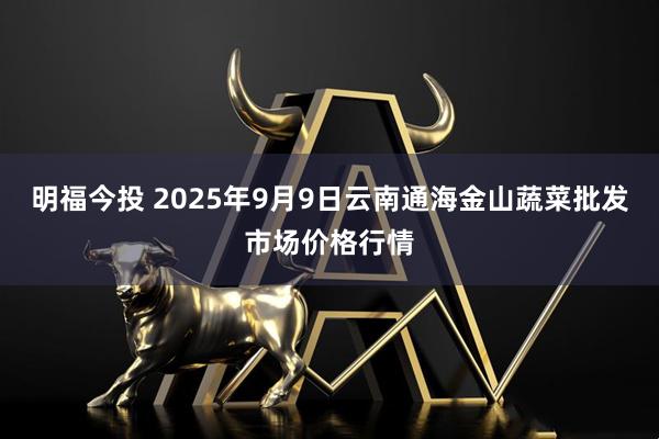 明福今投 2025年9月9日云南通海金山蔬菜批发市场价格行情